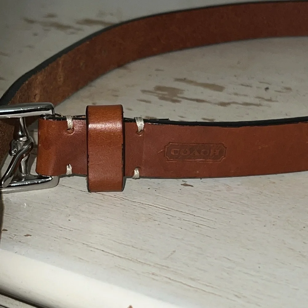 Coach Leather ladies belt fits 27.5” - 30.5”